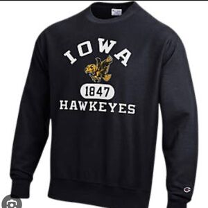 Iowa Hawkeyes Black Sweatshirt Champion